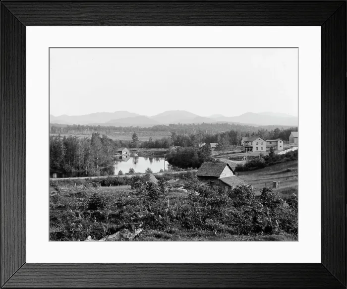 Framed Print : Ames Mill near Saranac Lake, Adirondack Mtns. N.Y. between 1900 and 1910. Creator: Unknown Framed Print : Ames Mill near Saranac Lake, Adirondack Mtns. N.Y. between 1900 and 1910. Creator: Unknown