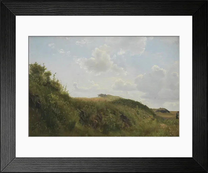 Framed Print : June day at Rorvig, 1834-1903. Creator: Vilhelm Kyhn Framed Print : June day at Rorvig, 1834-1903. Creator: Vilhelm Kyhn