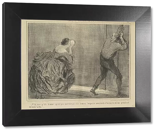 V'la une p'tite femme qu'est pas paresseuse... 19th century. Creator: Honore Daumier