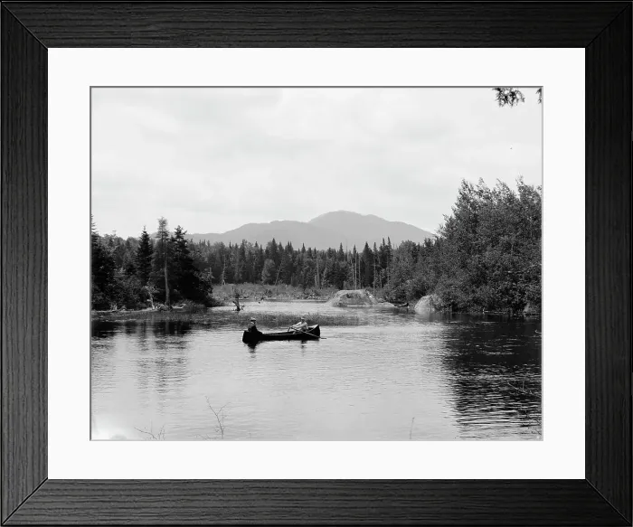 Framed Print : Ampersand Mountain from Cold Brook, Adirondack Mtns. N.Y. between 1900 and 1910. Creator: Unknown Framed Print : Ampersand Mountain from Cold Brook, Adirondack Mtns. N.Y. between 1900 and 1910. Creator: Unknown