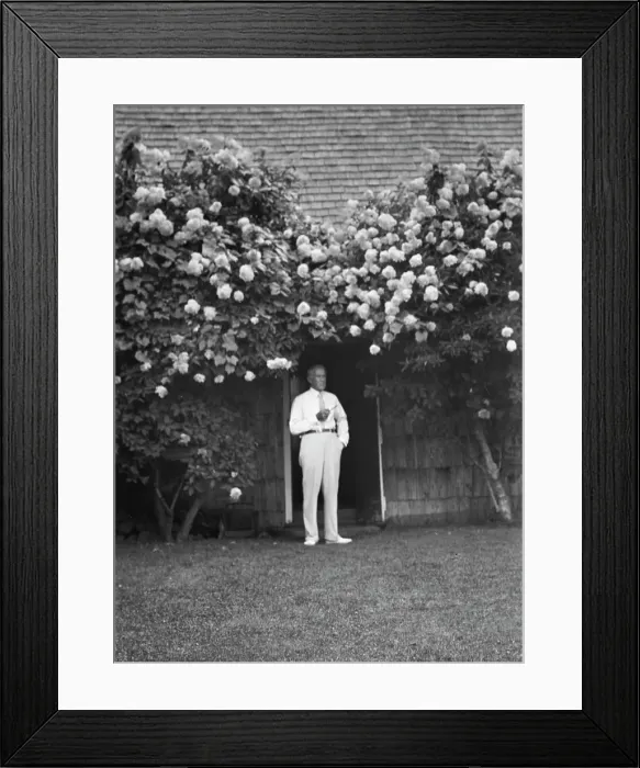 Framed Print : Professor Robert Wood, standing outdoors, 1932. Creator: Arnold Genthe Framed Print : Professor Robert Wood, standing outdoors, 1932. Creator: Arnold Genthe