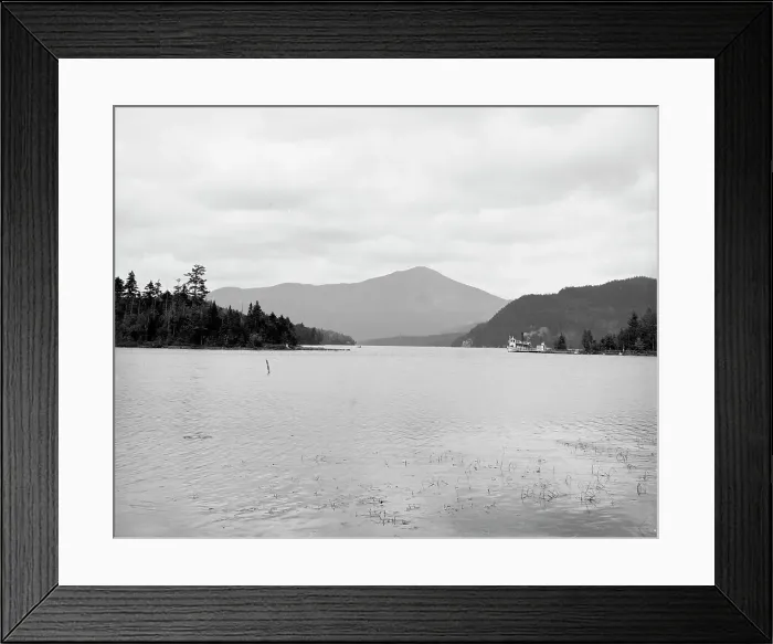 Framed Print : Lake Placid and Whiteface Mountain, Adirondack Mts. N.Y. between 1900 and 1910. Creator: Unknown Framed Print : Lake Placid and Whiteface Mountain, Adirondack Mts. N.Y. between 1900 and 1910. Creator: Unknown