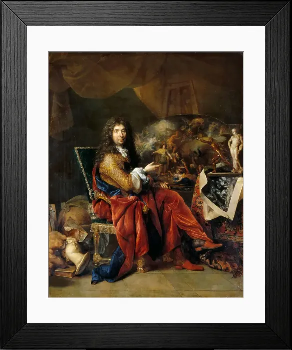 Framed Print : Portrait of Charles Le Brun (1619-1690), ca 1683-1685. Creator: Largillière, Nicolas, de (1656-1746)