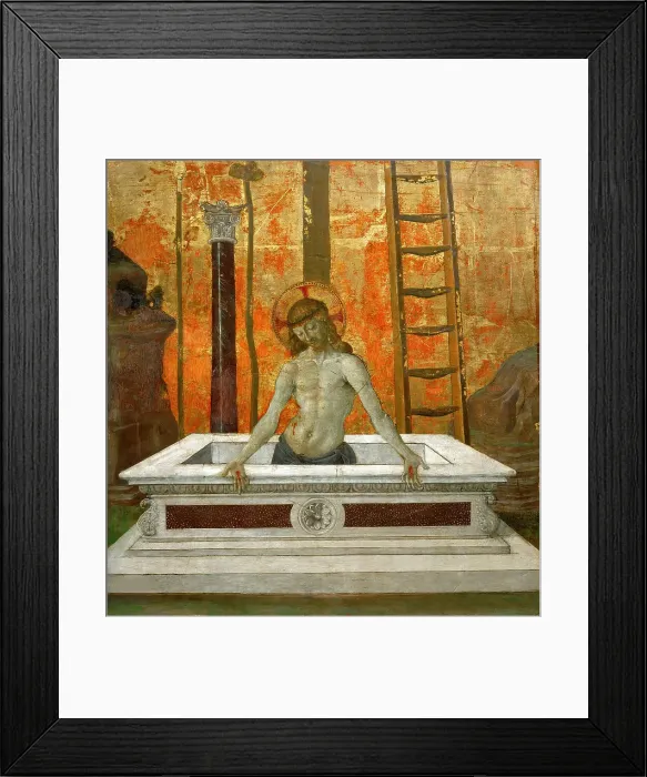 Framed Print : Christ in the Tomb, Third Quarter of 15th century. Creator: Perugino (ca. 1450-1523) Framed Print : Christ in the Tomb, Third Quarter of 15th century. Creator: Perugino (ca. 1450-1523)