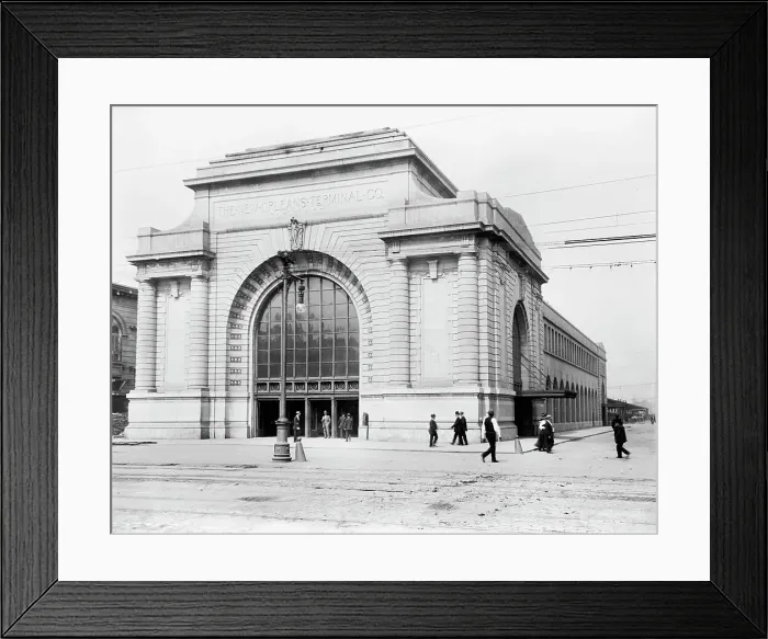 Framed Print : Terminal station, New Orleans, La. between 1910 and 1920. Creator: Unknown Framed Print : Terminal station, New Orleans, La. between 1910 and 1920. Creator: Unknown