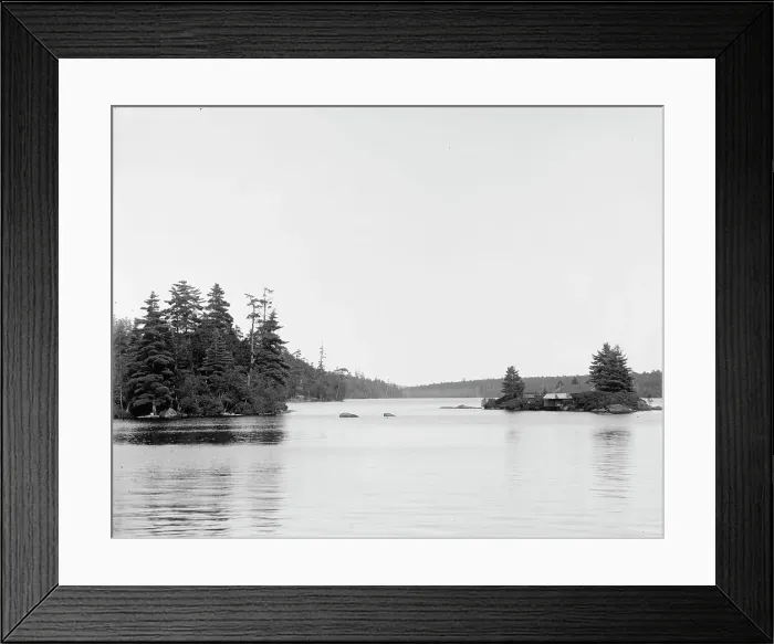 Framed Print : Raquette Lake, Adirondacks, N.Y. between 1900 and 1910. Creator: Unknown