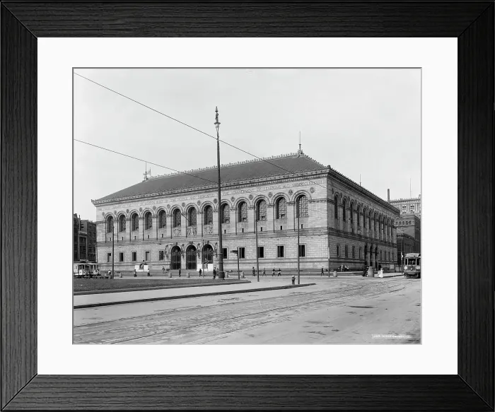 Framed Print : Public Library, Boston, Mass. c.between 1910 and 1920. Creator: Unknown Framed Print : Public Library, Boston, Mass. c.between 1910 and 1920. Creator: Unknown