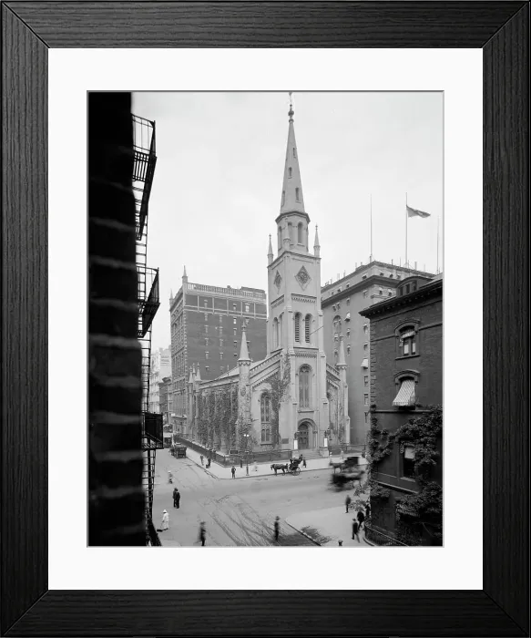 Framed Print : Marble Collegiate Church, New York City, c.between 1910 and 1920. Creator: Unknown Framed Print : Marble Collegiate Church, New York City, c.between 1910 and 1920. Creator: Unknown