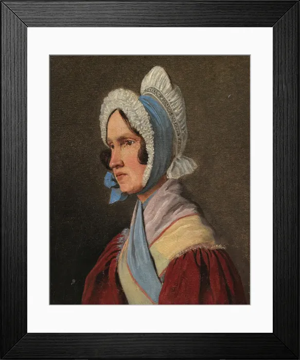 Framed Print : Cathrine Lundbye, née Bonnevie, the artist's mother, 1836. Creator: Johan Thomas Lundbye Framed Print : Cathrine Lundbye, née Bonnevie, the artist's mother, 1836. Creator: Johan Thomas Lundbye