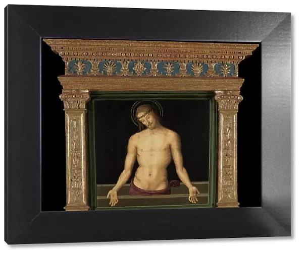 Pala dei Decemviri: The Man of Sorrows, 1495-1496. Creator: Perugino (ca. 1450-1523)