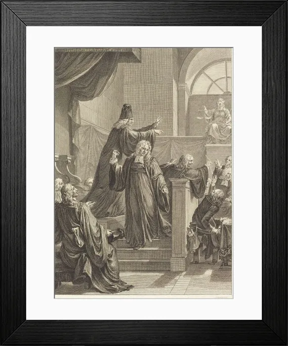 Framed Print : Le juge de mesle. Creator: Jean Dambrun Framed Print : Le juge de mesle. Creator: Jean Dambrun