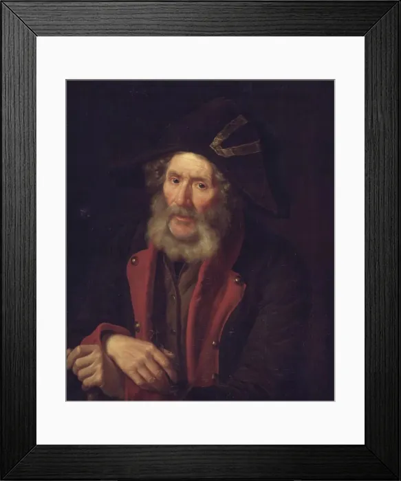 Framed Print : An old invalid; Portrait of a soldier, 1837-1838. Creator: Emil Baerentzen Framed Print : An old invalid; Portrait of a soldier, 1837-1838. Creator: Emil Baerentzen