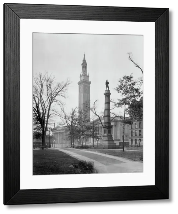 Framed Print : Municipal Building from Court Square, Springfield, Mass. c.between 1910 and 1920. Creator: Unknown Framed Print : Municipal Building from Court Square, Springfield, Mass. c.between 1910 and 1920. Creator: Unknown