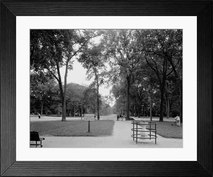 Framed Print : East Street from the park, Pittsfield, Mass. c.between 1910 and 1920. Creator: Unknown Framed Print : East Street from the park, Pittsfield, Mass. c.between 1910 and 1920. Creator: Unknown