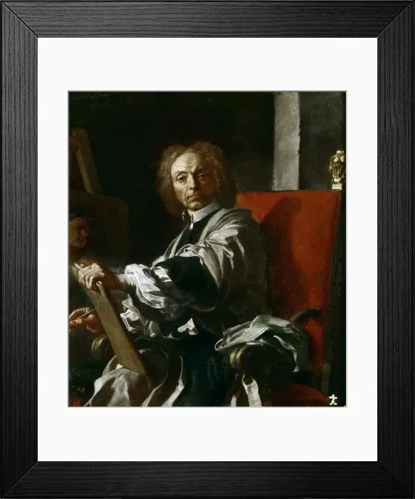 Framed Print : Self-portrait, 1727. Creator: Solimena, Francesco (1657-1747) Framed Print : Self-portrait, 1727. Creator: Solimena, Francesco (1657-1747)