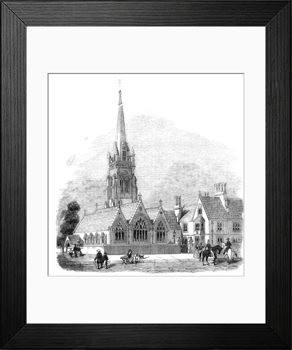 Framed Print : Roman Catholic Church of St. Thomas of Canterbury, Fulham, 1857. Creator: Unknown Framed Print : Roman Catholic Church of St. Thomas of Canterbury, Fulham, 1857. Creator: Unknown