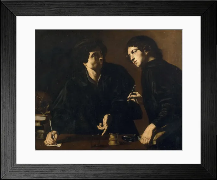 Framed Print : Saints Cosmas and Damian, c. 1620-1630. Creator: Caracciolo, Giovanni Battista (1578-1635) Framed Print : Saints Cosmas and Damian, c. 1620-1630. Creator: Caracciolo, Giovanni Battista (1578-1635)