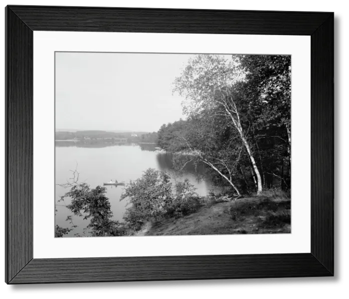 Framed Print : Laurel Lake, Lenox, Mass. c.between 1910 and 1920. Creator: Unknown