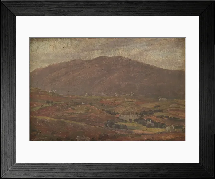 Framed Print : Landscape near Sétúbal, Portugal, 1839. Creator: Thorald Brendstrup Framed Print : Landscape near Sétúbal, Portugal, 1839. Creator: Thorald Brendstrup