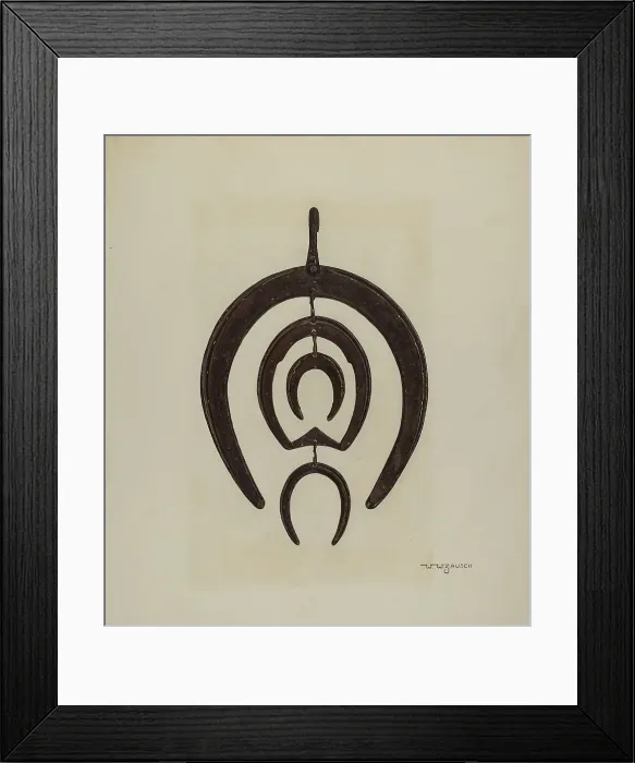 Framed Print : Blacksmith's Sign, c. 1941. Creator: W.W. Zausch Framed Print : Blacksmith's Sign, c. 1941. Creator: W.W. Zausch
