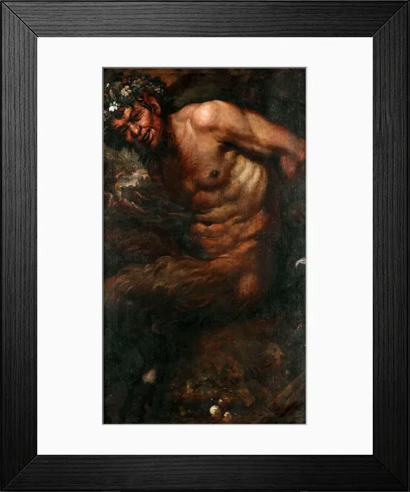 Framed Print : Satyr, ca 1588. Creator: Carracci, Annibale (1560-1609) Framed Print : Satyr, ca 1588. Creator: Carracci, Annibale (1560-1609)