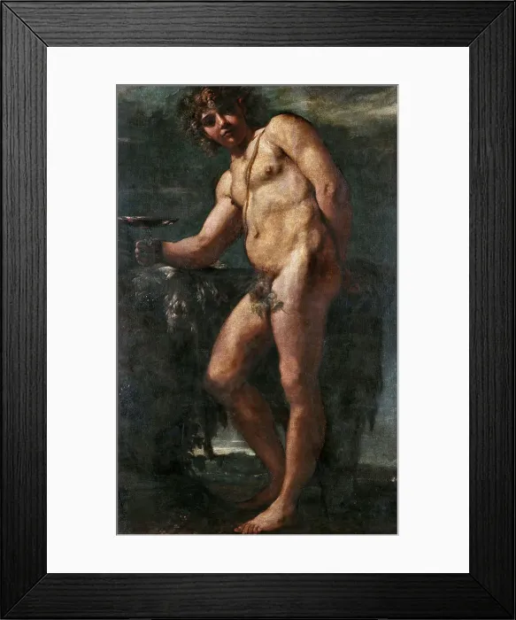 Framed Print : Bacchus, ca 1590. Creator: Carracci, Annibale (1560-1609) Framed Print : Bacchus, ca 1590. Creator: Carracci, Annibale (1560-1609)