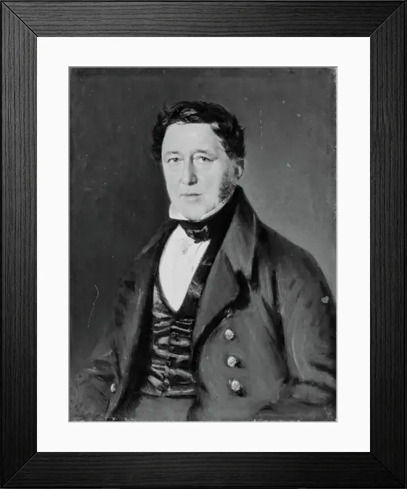 Framed Print : Peter Hiort Lorenzen, Schleswig state deputy, the artist's brother-in-law, 1840-1844. Creator: Christian Albrecht Jensen Framed Print : Peter Hiort Lorenzen, Schleswig state deputy, the artist's brother-in-law, 1840-1844. Creator: Christian Albrecht Jensen