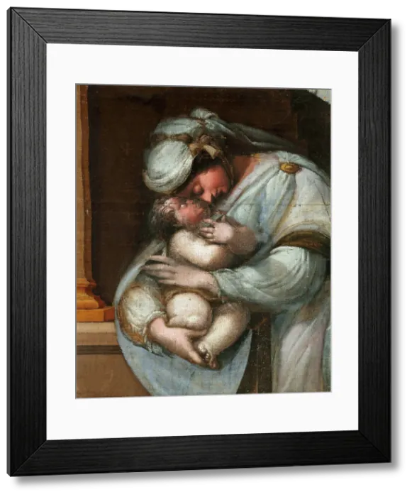 Framed Print : Madonna and Child, 1565-1569. Creator: Zanguidi (Bertoia), Jacopo (1544-1574) Framed Print : Madonna and Child, 1565-1569. Creator: Zanguidi (Bertoia), Jacopo (1544-1574)