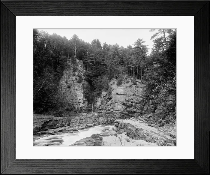 Framed Print : The Elbow, Ausable Chasm, between 1900 and 1910. Creator: Unknown Framed Print : The Elbow, Ausable Chasm, between 1900 and 1910. Creator: Unknown