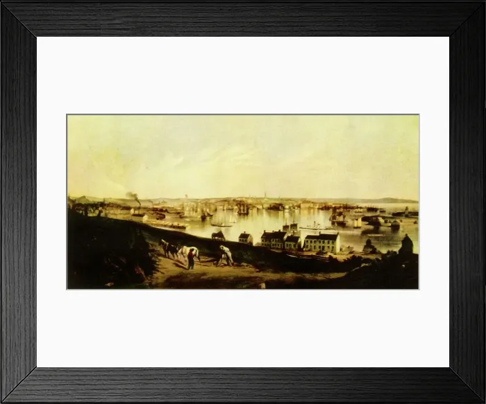 Framed Print : View of Saint John, New Brunswick, 1851, 1941. Creator: Napoleon Sarony Framed Print : View of Saint John, New Brunswick, 1851, 1941. Creator: Napoleon Sarony