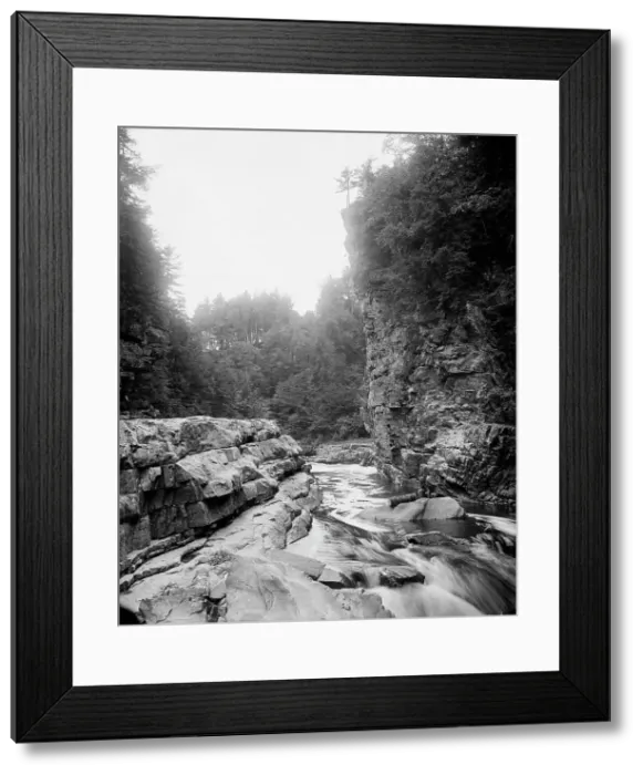 Framed Print : Pulpit Rock, Ausable Chasm, between 1900 and 1910. Creator: Unknown Framed Print : Pulpit Rock, Ausable Chasm, between 1900 and 1910. Creator: Unknown