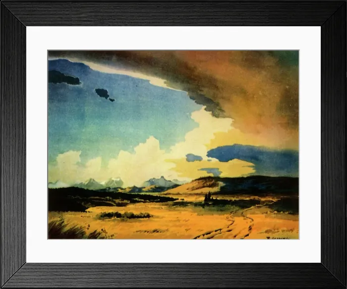 Framed Print : Chinook in the Foothills: Alberta, 1941. Creator: R. Gissing Framed Print : Chinook in the Foothills: Alberta, 1941. Creator: R. Gissing