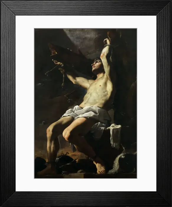 Framed Print : Saint Sebastian, 1655-1657. Creator: Preti, Mattia (1613-1699) Framed Print : Saint Sebastian, 1655-1657. Creator: Preti, Mattia (1613-1699)