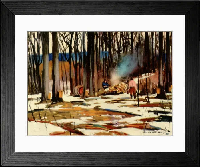 Framed Print : The Sugar Bush: Quebec Province, 1941. Creator: Frank Hennessey Framed Print : The Sugar Bush: Quebec Province, 1941. Creator: Frank Hennessey