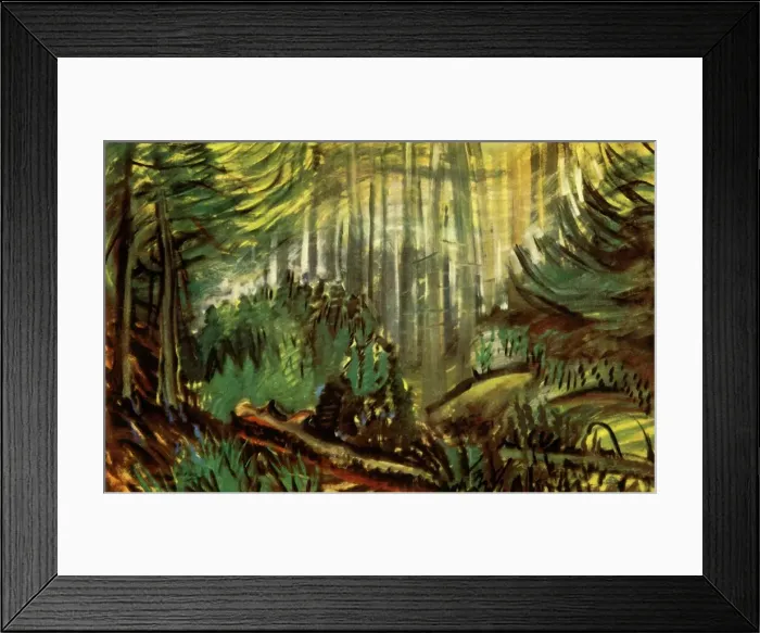 Framed Print : A British Columbian Forest, 1941. Creator: Emily Carr Framed Print : A British Columbian Forest, 1941. Creator: Emily Carr