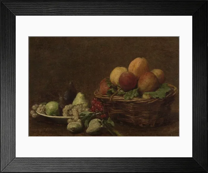Framed Print : Still Life with Fruit, c.1880-c.1890. Creator: Henri Fantin-Latour Framed Print : Still Life with Fruit, c.1880-c.1890. Creator: Henri Fantin-Latour