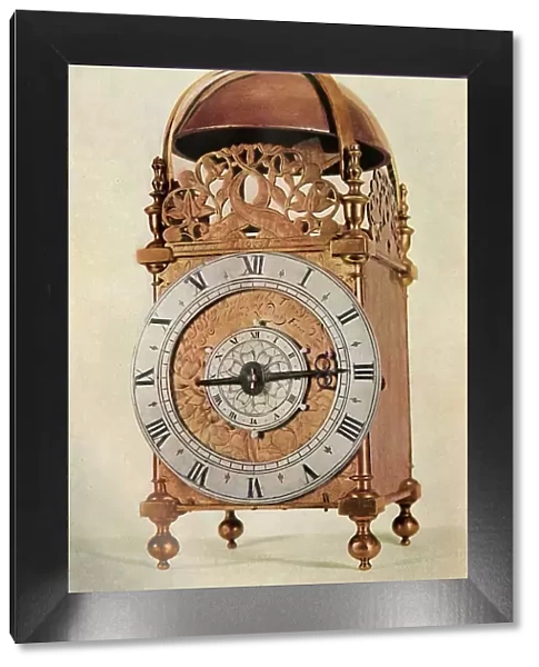 Thirty-Hour Striking and Alarum Brass Lantern Clock, 1947. Creator: Unknown