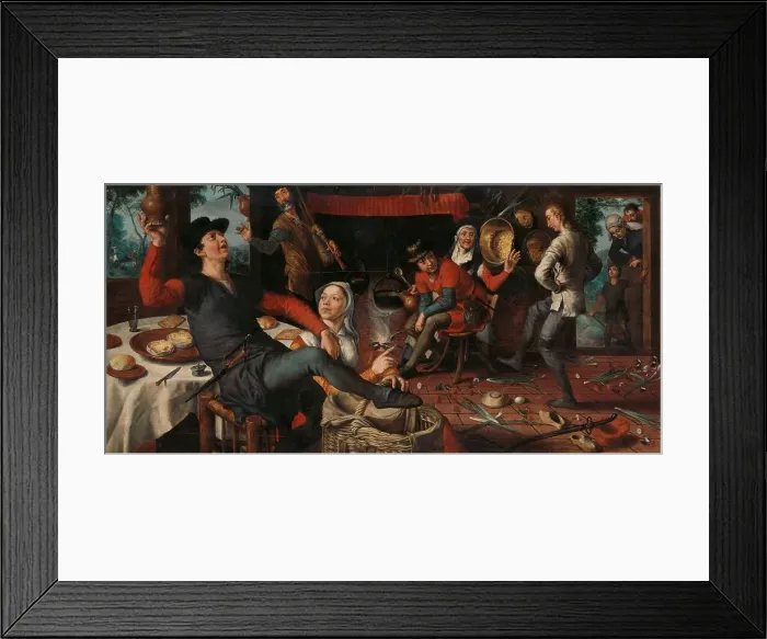 Framed Print : The Egg Dance, 1552. Creator: Pieter Aertsen Framed Print : The Egg Dance, 1552. Creator: Pieter Aertsen