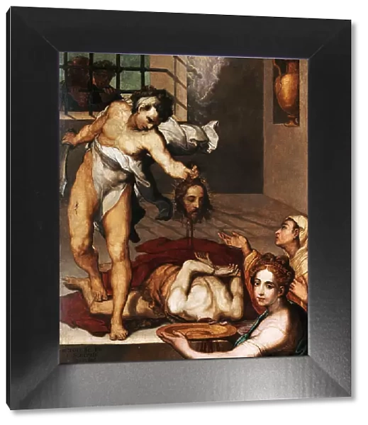 The Beheading of Saint John the Baptist, ca 1564. Creator: Pino (Marco da Siena), Marco (1521-1583)