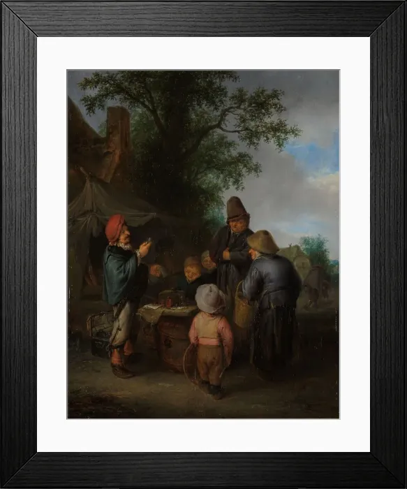 Framed Print : The Quacksalver, 1648. Creator: Adriaen van Ostade Framed Print : The Quacksalver, 1648. Creator: Adriaen van Ostade