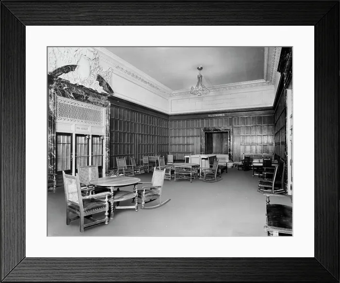 Framed Print : Ladies room, Grand Central Terminal, N.Y. Central Lines, New York, c.between 1910 and 1920. Creator: Unknown Framed Print : Ladies room, Grand Central Terminal, N.Y. Central Lines, New York, c.between 1910 and 1920. Creator: Unknown