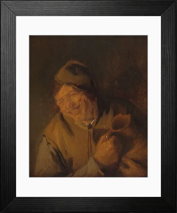 Framed Print : The Merry Peasant, c.1646. Creator: Adriaen van Ostade Framed Print : The Merry Peasant, c.1646. Creator: Adriaen van Ostade