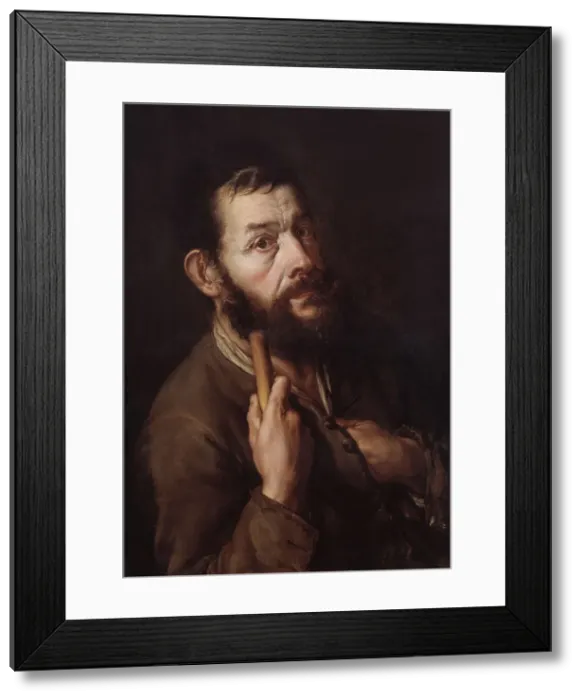 Framed Print : Self-Portrait as a Pilgrim, 1737. Creator: Ceruti, Giacomo Antonio (1698-1767) Framed Print : Self-Portrait as a Pilgrim, 1737. Creator: Ceruti, Giacomo Antonio (1698-1767)