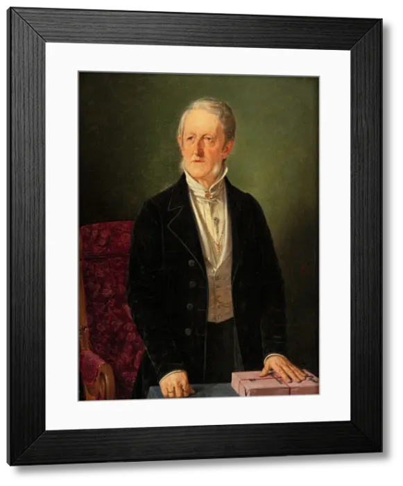 Framed Print : Industrialist and politician I.C. Drewsen, 1843. Creator: Jorgen Pedersen Roed Framed Print : Industrialist and politician I.C. Drewsen, 1843. Creator: Jorgen Pedersen Roed