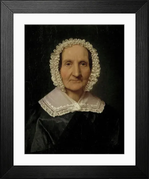 Framed Print : Juliane Dorothea Kobke, née Ratz, the Artist's Mother-in-Law, 1843-1846. Creator: Christen Kobke Framed Print : Juliane Dorothea Kobke, née Ratz, the Artist's Mother-in-Law, 1843-1846. Creator: Christen Kobke