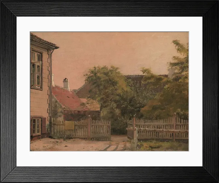 Framed Print : A Corner of the Artist´s Father's House, 1843-1847. Creator: Christen Kobke Framed Print : A Corner of the Artist´s Father's House, 1843-1847. Creator: Christen Kobke