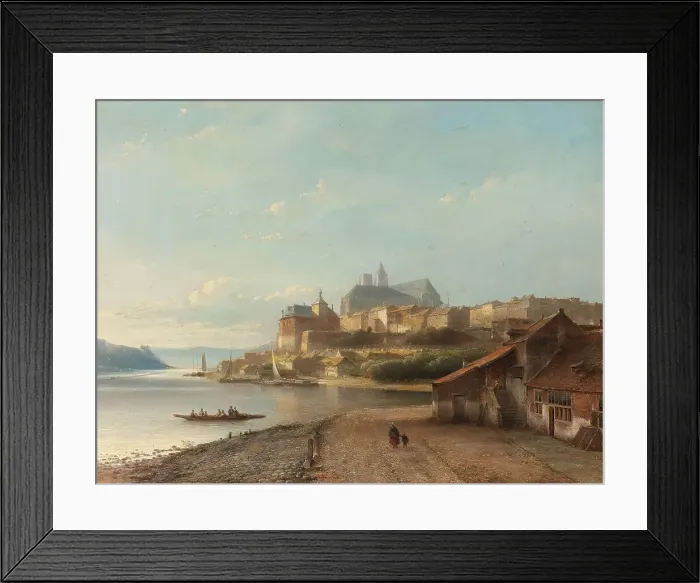 Framed Print : Rhine Fantasy, 1840-1870. Creator: Kasparus Karsen Framed Print : Rhine Fantasy, 1840-1870. Creator: Kasparus Karsen