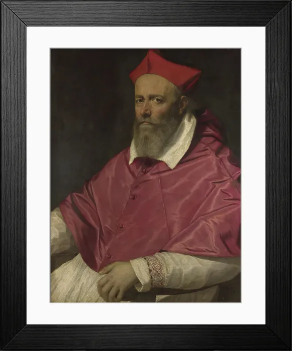 Framed Print : Portrait of a Cardinal, 1580s. Creator: Pulzone, Scipione (1550-1598) Framed Print : Portrait of a Cardinal, 1580s. Creator: Pulzone, Scipione (1550-1598)