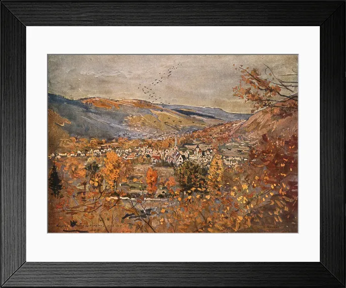 Framed Print : Metzeral et la Vallee de la Fecht, 1915. Creator: Charles-Jules Duvent Framed Print : Metzeral et la Vallee de la Fecht, 1915. Creator: Charles-Jules Duvent