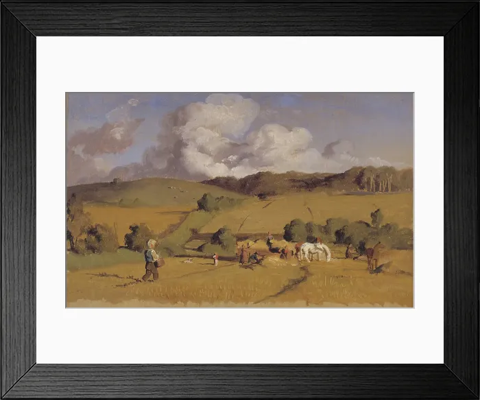 Framed Print : Landscape near Holmstrup, Zealand, 1845. Creator: Lorenz Frolich Framed Print : Landscape near Holmstrup, Zealand, 1845. Creator: Lorenz Frolich